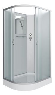 Душевая кабина Niagara NG-3312-14RBK 120x80см серебро/матовое